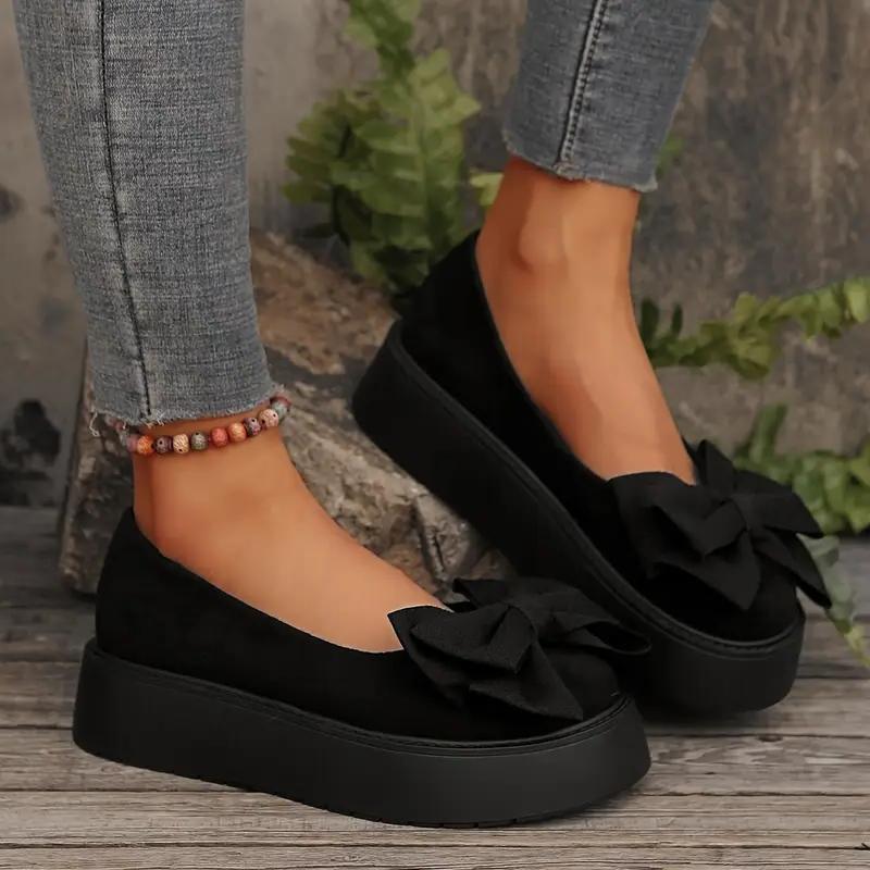 Fashionable Shallow Mouth Thick Bottom Casual Single Shoes Spring and Autumn New Round Head Comfortable Sports Women's Shoes