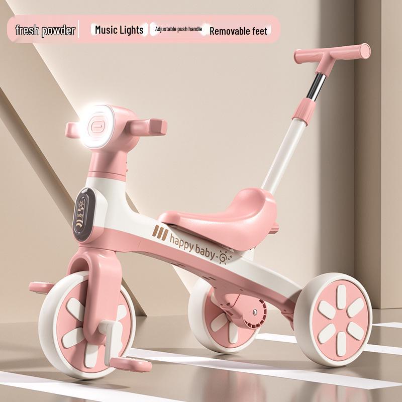 Multifunctional Children's Tricycle & Balance Bike with Music - Lightweight Outdoor Pedal Stroller