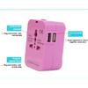 Factory Direct Sale Bison202 Dual USB 2.1A Universal Socket Adapter Global Universal Conversion Plug