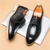 Luxury Trend White Black Lace Up Derby Casual Shoes For Men Brand Designer Everyday All Match Loafers Wedding Formal Footwear