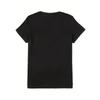 1pc Women's Lemon Juice Workwear Graphic T-Shirt - Black Short-Sleeve Casual Top with Lemon Slice and Cup Design, Crew Neck, Machine Washable