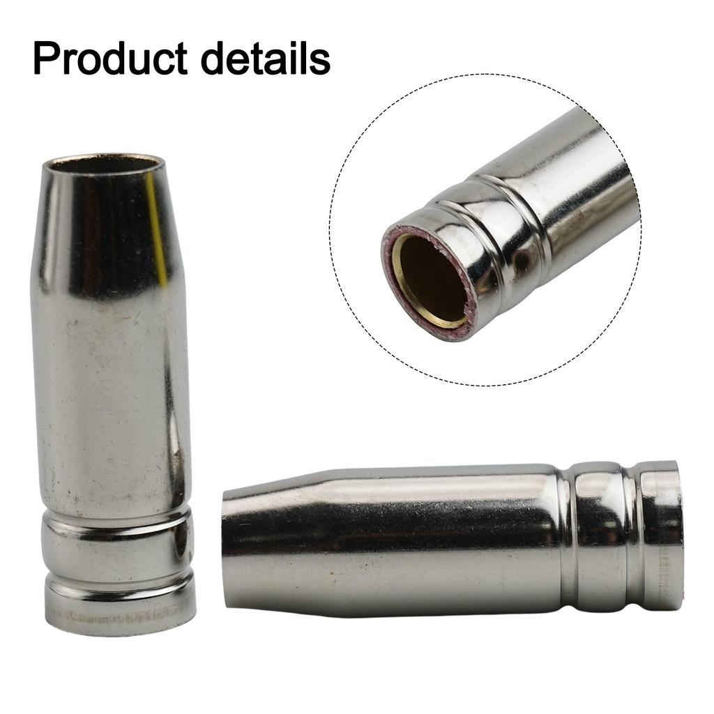 10pcs 15AK MB15 MIG MAG Welding Torch Conical Gas Nozzle Cup, Brass Nickel Plated, For MB-15AK Torch, 12mm 18mm Diameter