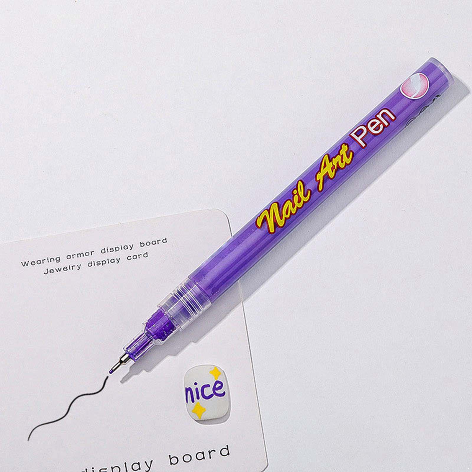 

Набор ручек для нейл-арта Все в одном Дотс-ручка и кисть-лайнер для рисования для креативного DIY нейл-арта Маникюрные инструменты One Size