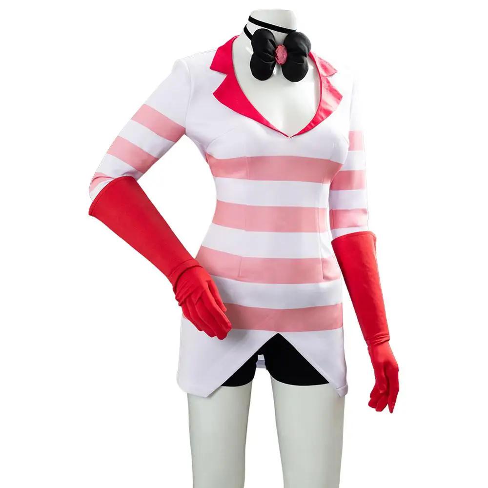 Hazbin Cosplay Hotel Dust Angel Cosplay Costume Uniform Women Girls Birthday Party Dress Carnival Halloween Costume