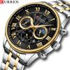 CURREN Uhren Herren Sport Quarz Chronograph Armbanduhren Luxus Edelstahl Uhr mit Leuchtende Uhr Relogio Masculino