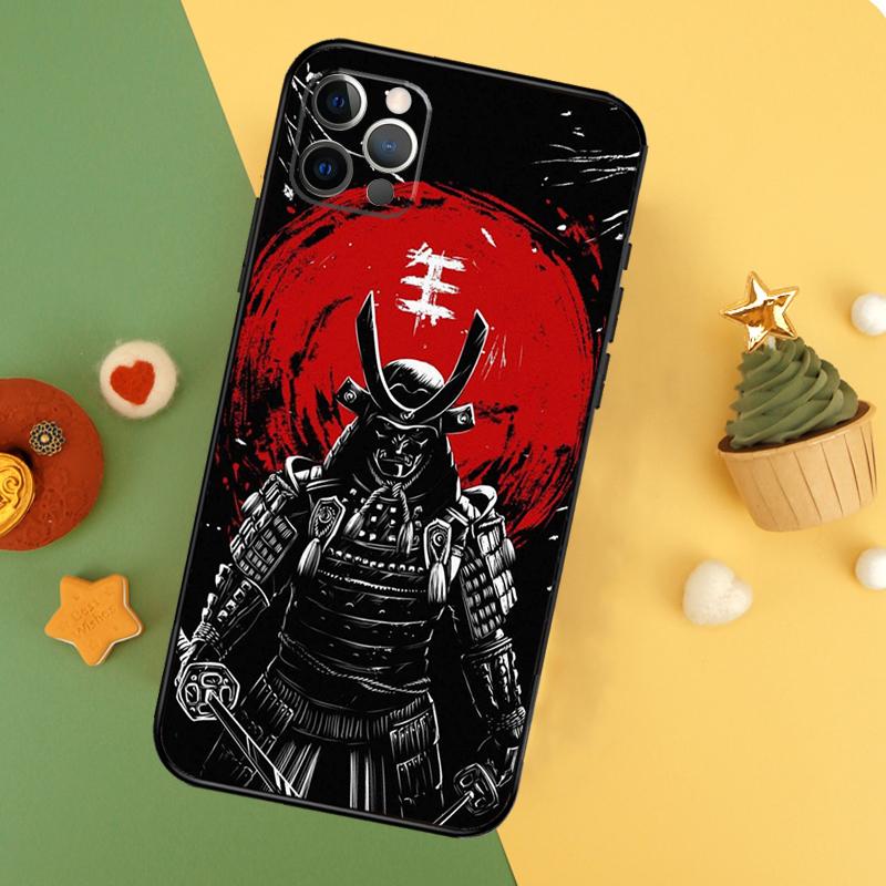 Anime Japanese Samurai Phone Case For iPhone 17 17Air 16 15 14 13 11 12 Pro Max 12 13 Mini 16E Shockproof Cover