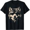 Lustiges Wolf Cool Rock and Roll Grafik T-Shirt