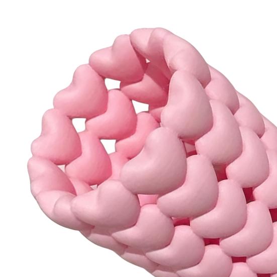 Dekorativer Stiftehalter 3D-gedruckter hohler Herzhalter, ästhetischer Ständer, mädchenhaftes einzigartiges Aufbewahrungsgeschenk, Make-up-Pinsel, multifunktional für Zuhause