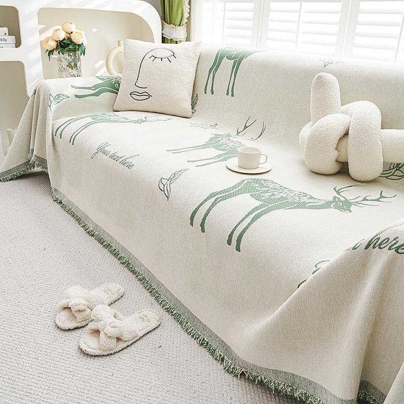 Cartoon Creative Chenille Sofa Towel High-Grade Non-Slip Sofa Cover Universal Cover Four Seasons Universal Dustproof Cover Cloth