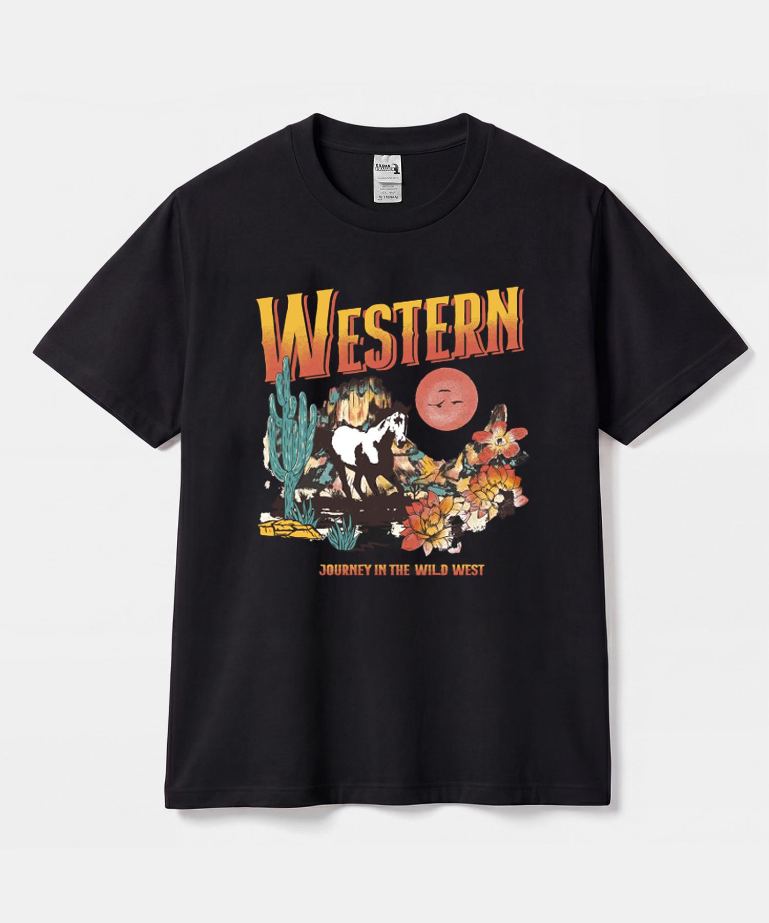 Gildan Gildan X American Collection Western T-Shirt White/S
