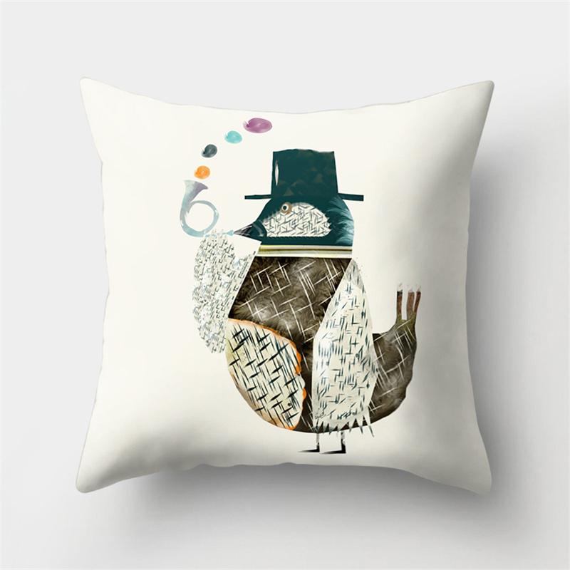 Cute Animal Dog Deer Bear Cushion Cover Home Living Room Sofa Bedroom Decorative Pillow Pillow Cover