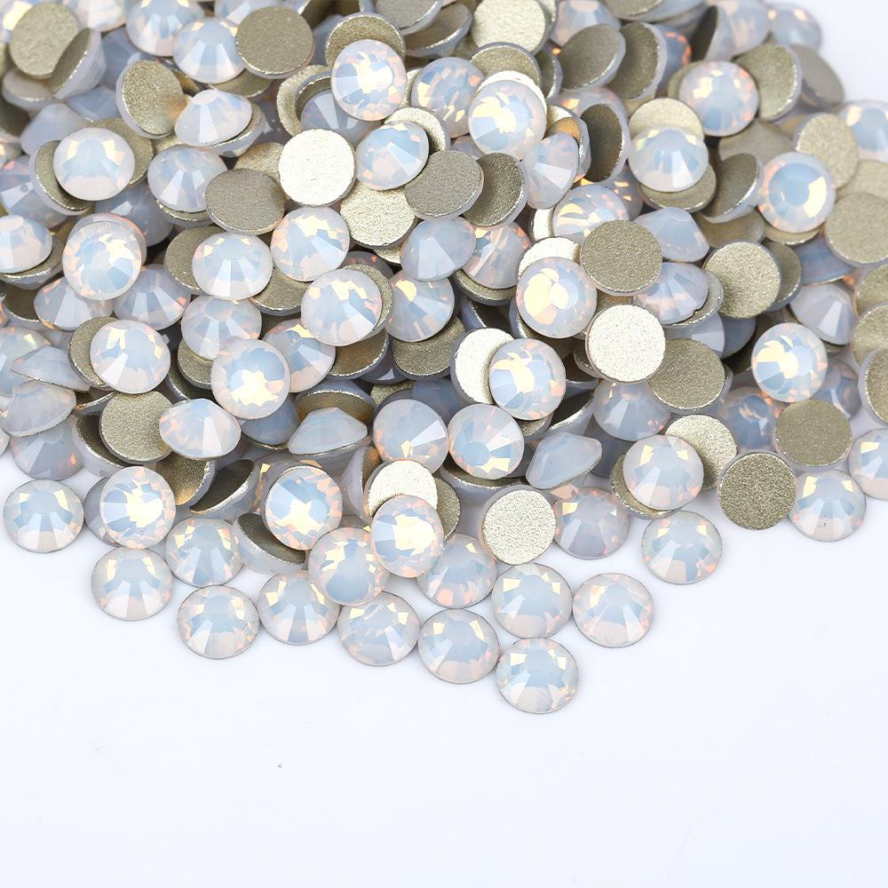 Gold Bottom Colored Glass Flat Bottom Diamond Nail Drill, Mobile Phone Accessories Sticker Diamond Diy Rhinestone Jewelry Accessories