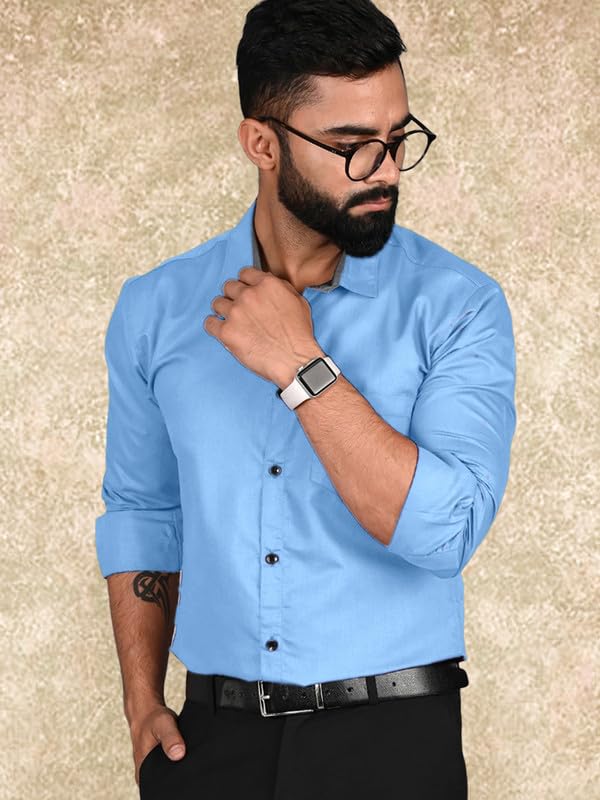 Tee Projekt Casual Shirt for Men Regular Fit Long Sleeve Shirt Suitable for Event Formal Wear