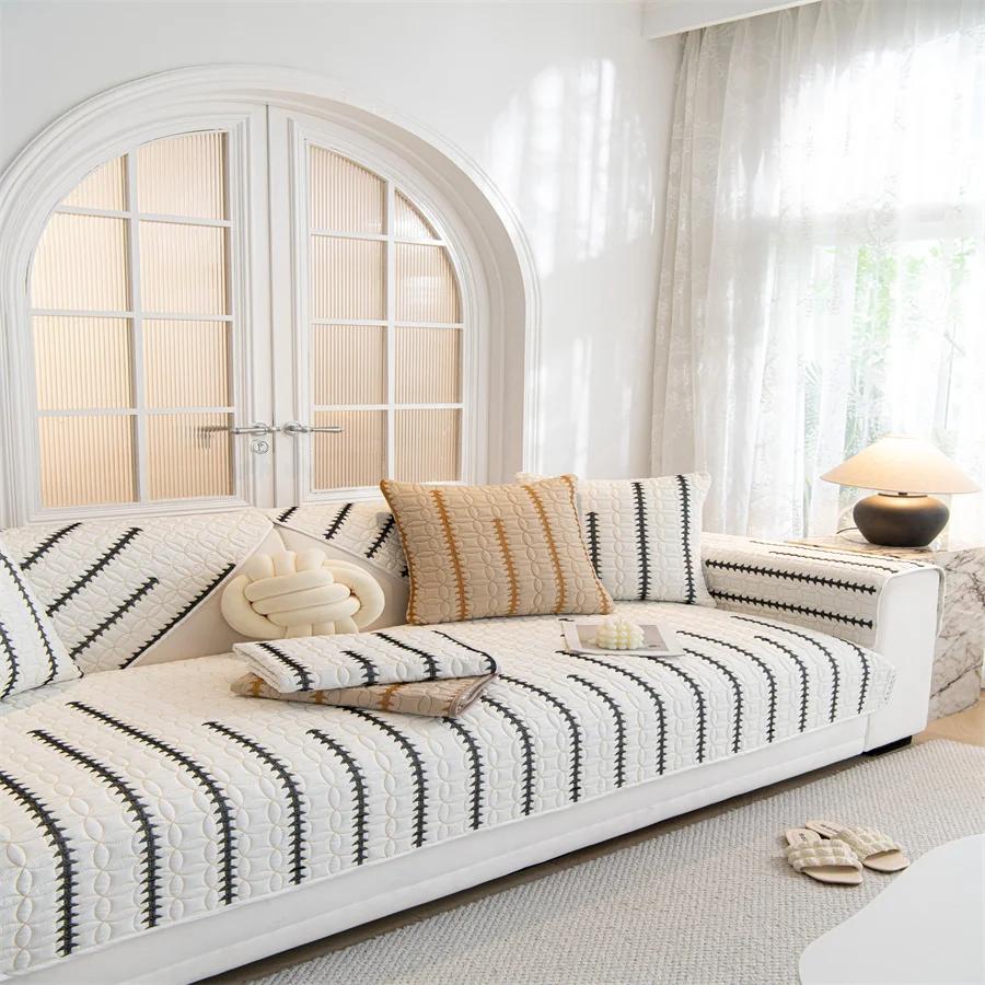 

Подушка для дивана Four Seasons, универсальный нескользящий чехол для подушки, простой тканевый чехол Advanced Sense, однотонный чехол для дивана, полотенце на спинку 45x45cm pillowcase