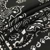 kakatrend bandana paisley 100% cotton black adult stylish handkerchief cotton bandanna unisex durag large size men black 55cm x 55cm