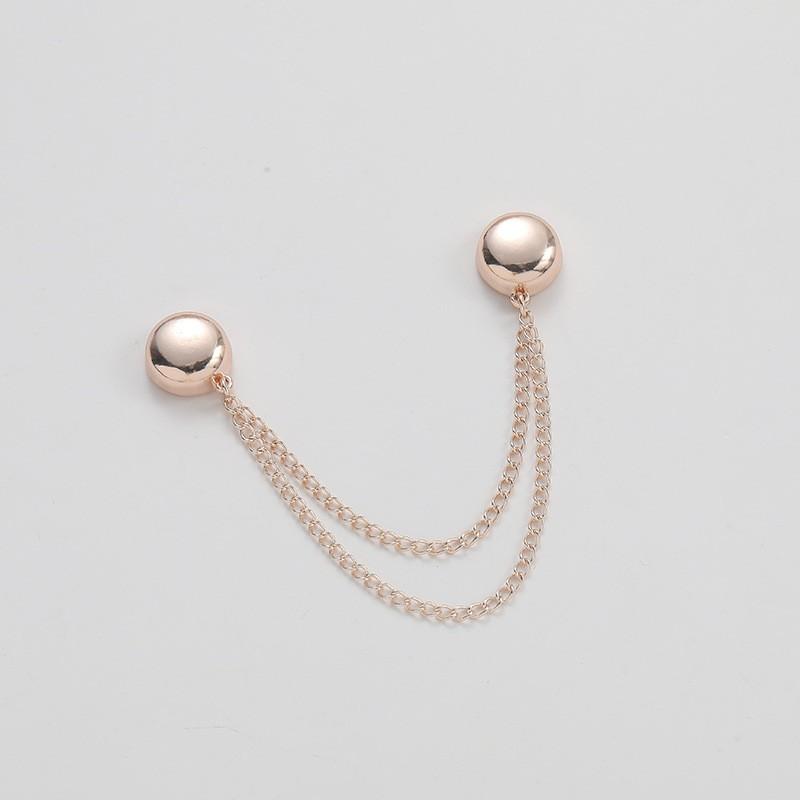 1pcs Beads Small Brooch Collar Pin Anti-exposure Buckle