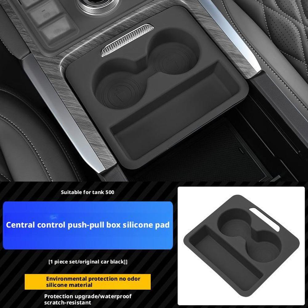 

Central control push-pull box handrail box for Great Wall GWM WEY TANK 500 Tank500hi4t Tank500hi4z 2025 2025 2025 Accessories чорний