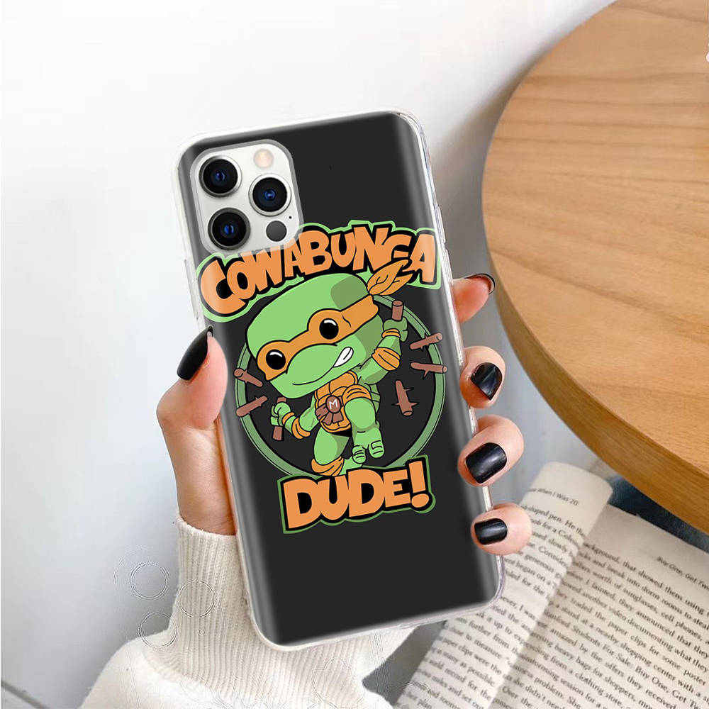 Teenage Mutant Ninja Turtles TPU Case for iPhone XR 7 8 14 15 11 12 13 X XS Pro Max Xiaomi Redmi 13C Note 9 Samsung A22 S23 S24 Ultra Plus VIVO