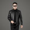 Autumn and Winter Genuine Leather Jackets for Men, New Business Casual, High-end Temperament, Fashionable Windproof Leather Jackets