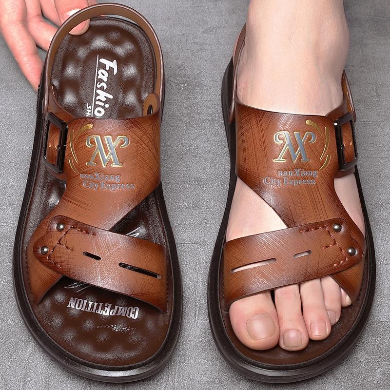Sandals for Men's Microfiber Beach Shoes New Summer Sandals Dual-purpose Sandals Comfortable Casual Shoes for Men's Shoes