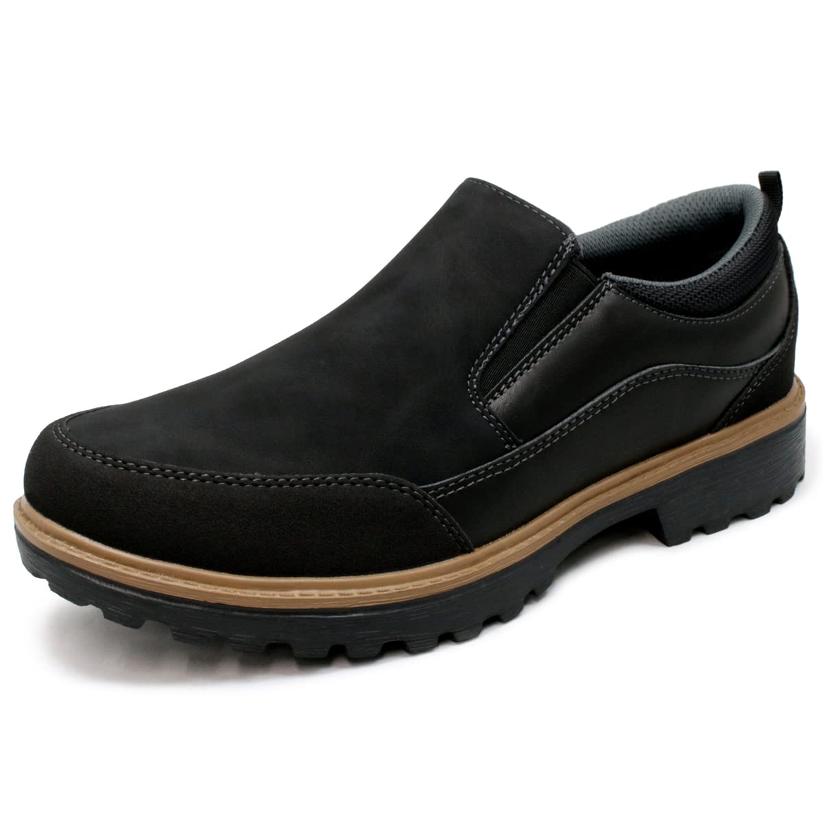 

Edwin Waterproof Casual Leather Walking Shoes with PU Leather and EVA Size edm544 Men s Slip-On Shoes, Sneakers, Ultra-Lightweight Soles, 3E, чёрный