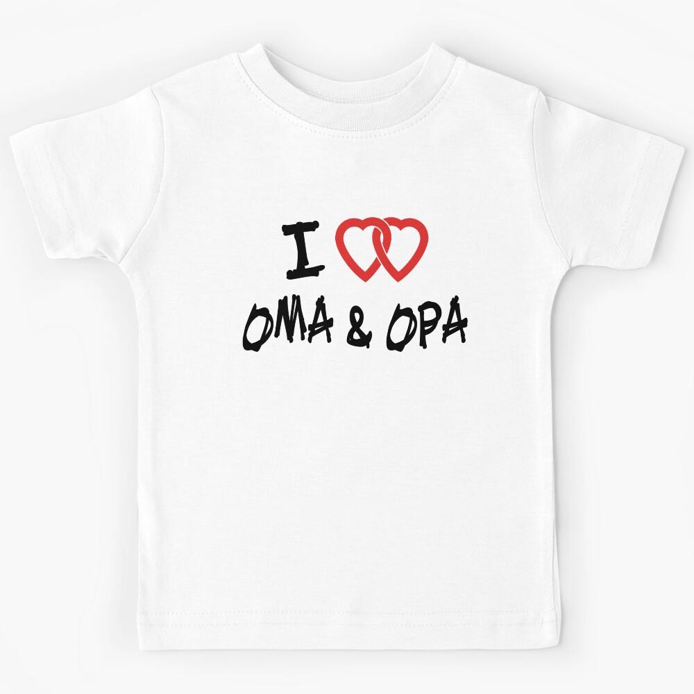 I Love Oma & Opa Kids T-Shirt 160