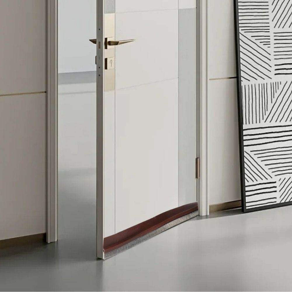 1M Selvklebende Dørbunn Lydløs Børste Lengde Justerbar Spalte Lydisolert Tape