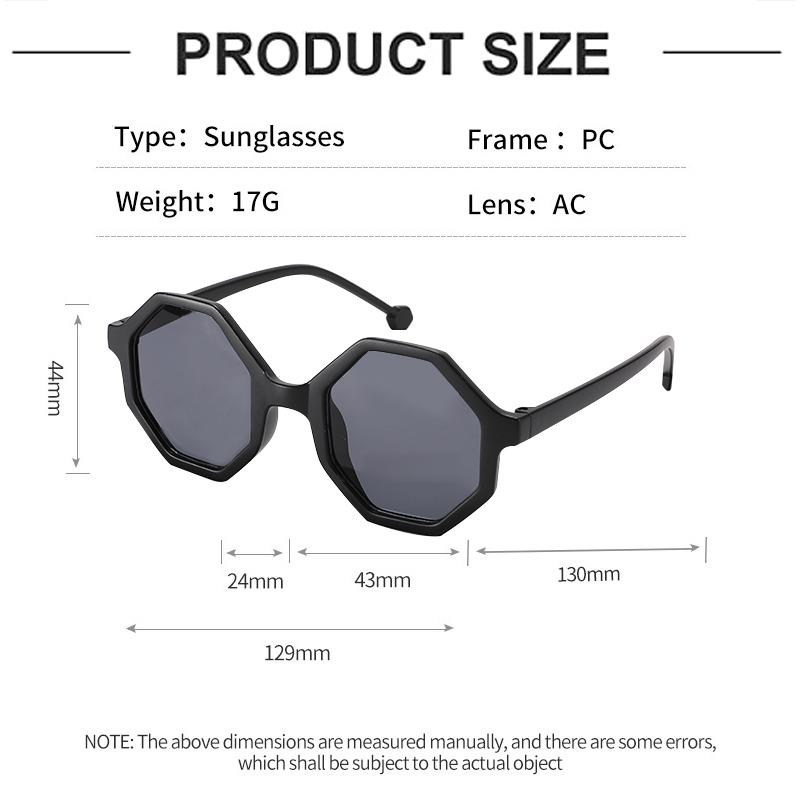 Striped Polygon Frame Kids Sunglasses Outdoor Boys Girls Sun Protection Uv400 Sun Glasses Baby Summer Travel Goggle Shades