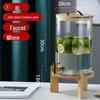 Mingling 8L Glass Beverage Dispenser with Gold Faucet
