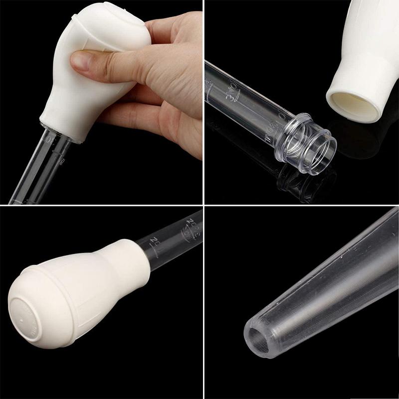 Turkey Baster Chef Cooking Gravy BBQ Flavour Food Clear Tube Syringe Pump Pipe Barbecue Oil Suction Pipe Drip Pipe