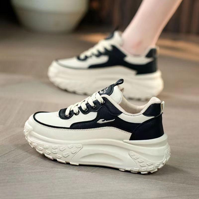 Dad Shoes Dámské boty Jaro a podzim Nové Univerzální Studentské Bílé Lehké Prodyšné Platforma Sportovní Volnočasové Boty