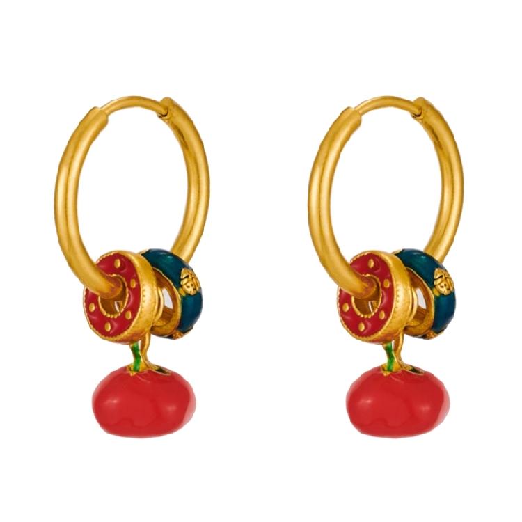 Multipurpose Drop Oil Ear Clip Stylish Ear Cuff for Distinctive Female New Chinese-style Ear Buckles Party Ornaments