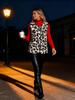 2025 Women's Leopard Print Button-Front Plush Vest - European/American Autumn/Winter Fashion
