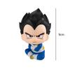 2pcs Anime Dragon Ball Z Look Up Goku Vegeta Action Figure Doll Figurine Q Version Kawaii PVC Model Statue Collection Gift Toy