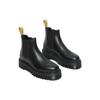 Dr. Martens PU Simple Fashion Short Chelsea Boots Unisex Boots Black 27560001