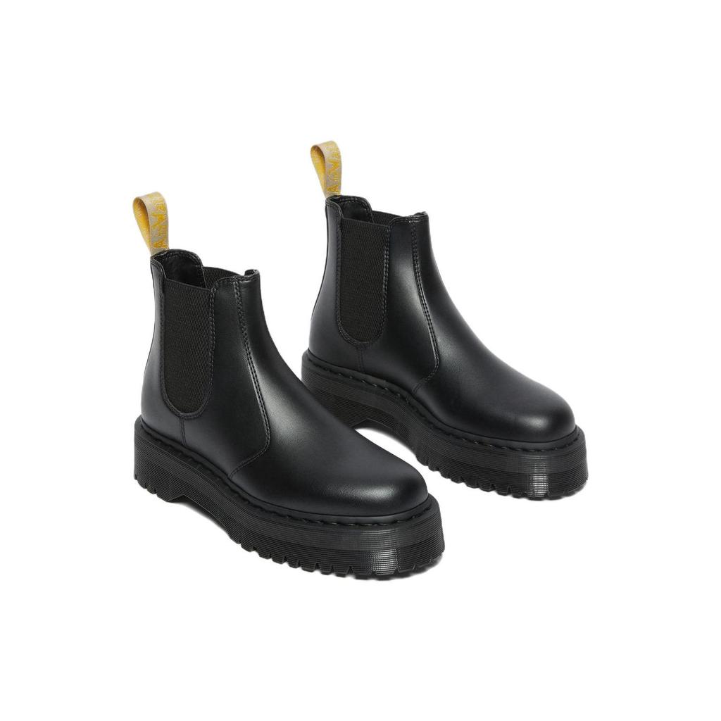 Dr. Martens PU Simple Fashion Short Chelsea Boots Unisex Boots Black 27560001