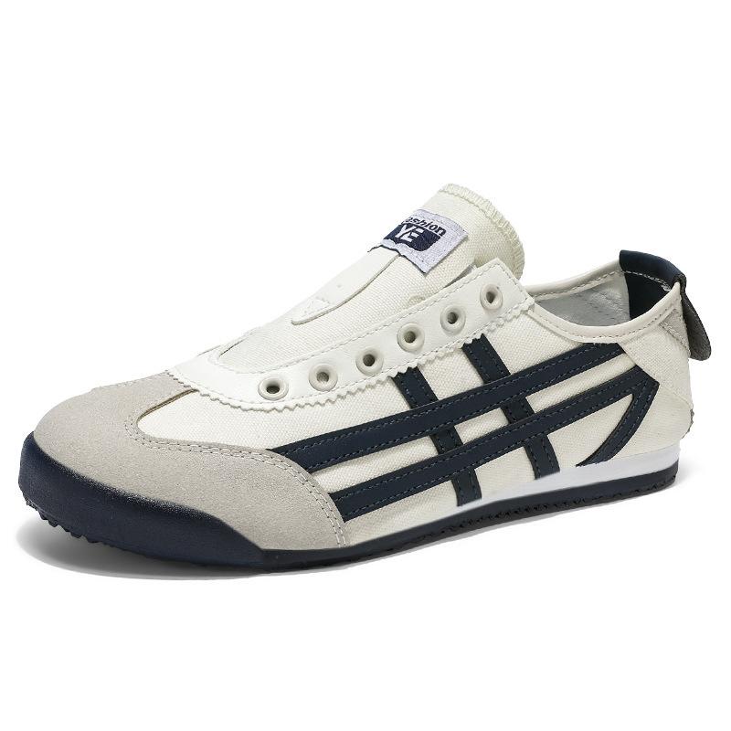 Men's Single Shoes New Summer Breathable Lazy Lace-up Forrest Gump Shoes Versatile Board Shoes Men's Lightweight Versatile Shoes