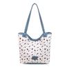 Trendy Spots Oblique Span Bag Large Capacity Shoulder Shopping Bag Fashion Canvas Bag Women's Tide Bag