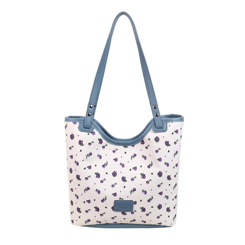 Trendy Spots Oblique Span Bag Large Capacity Shoulder Shopping Bag Fashion Canvas Bag Women's Tide Bag