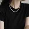 _Foggy Necklace (Natural Labradorite Stone 10mm)