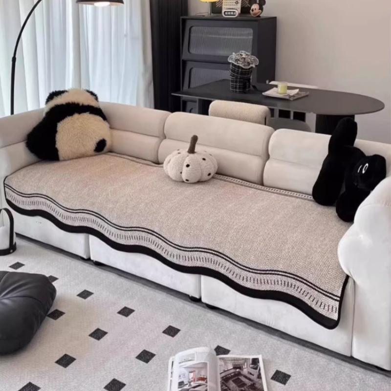 1Pc Irregular Four Season Universal Sofa Cushion, Integrated Wear-resistant Sofa Cover, Suitable for Living Room and Bedroom Home Decoration
