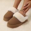 2025 Chelsea Ankle Boots Women Winter Brand Fur Short Plush Warm Flats Slippers Platform Comfortable Shoes Cotton Slides Women