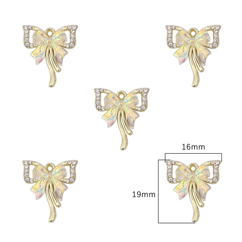 Enchanting Silver Tulip Hexagram Bow Star Rose Pendant for DIY Beading