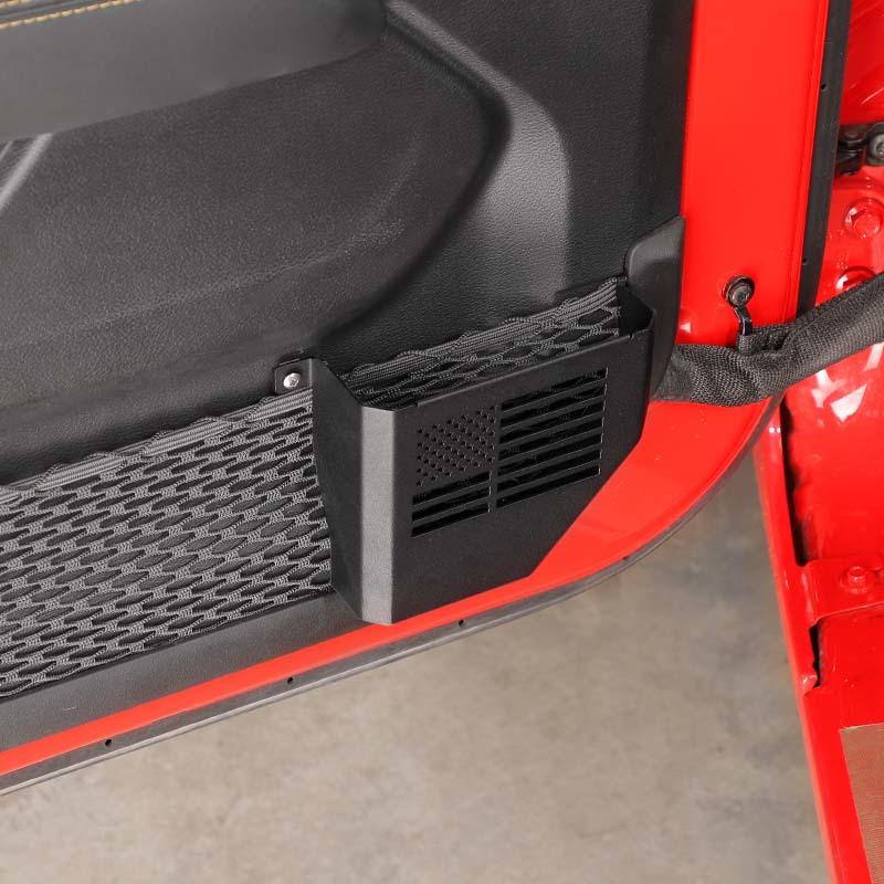 Front Door Pocket Storage Box Organizer Container For Jeep Wrangler JL For JT Gladiator 2018-2023 Stowing Tidying Accessories