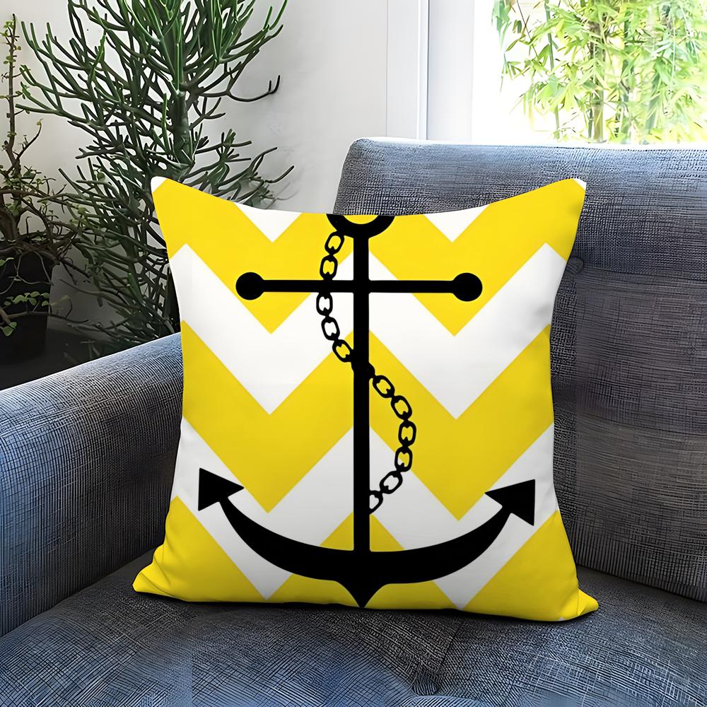 Fashion O-OOcean Sailor Cushion Cover Comfortable Reversible Pillow Cover Ideal for Car Sofa Bedroom & Beyond