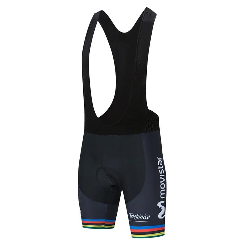 2025 Movistar Pattern Men Summer Cycling Clothing Breathable Clothes Kit Short Sleeve Bib Shorts MTB Ropa Ciclismo Maillot Wear