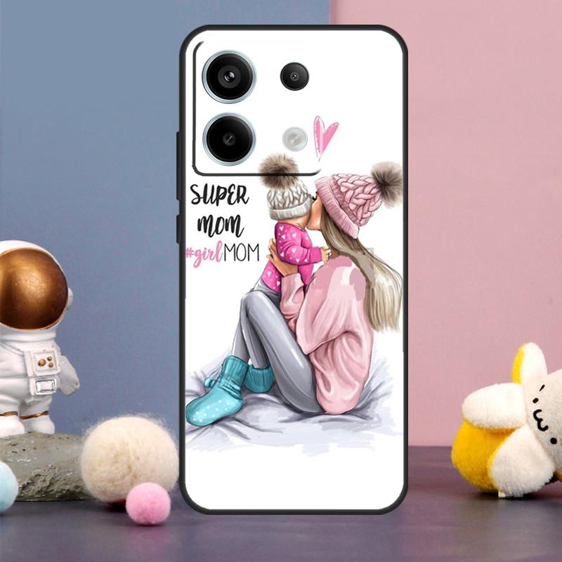 Baby Mom Daughter Girl Son Dad Case For Xiaomi Redmi Note 15 Pro Plus 10 11 12 13 14 Pro Redmi 15 15C 14C 10C 12C 13C Cover