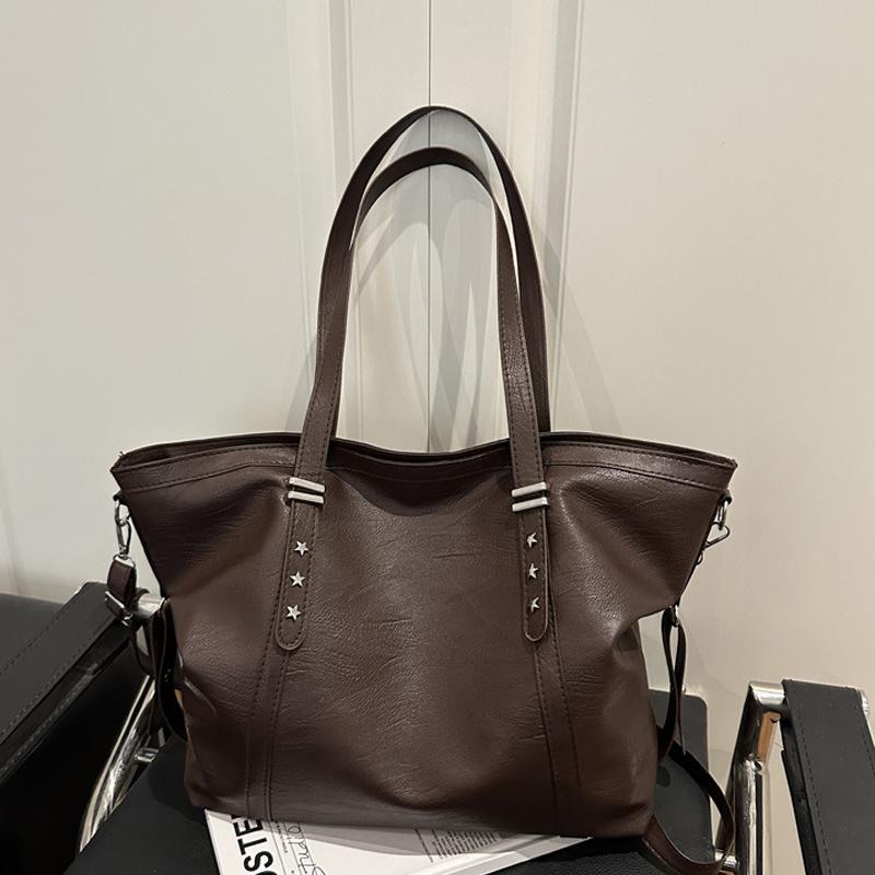 Large Sized Tote Bags For Women Soft PU Leather Pure Color Large Capacity Shopper Shoulder Crossbody Bag Quality Handbags