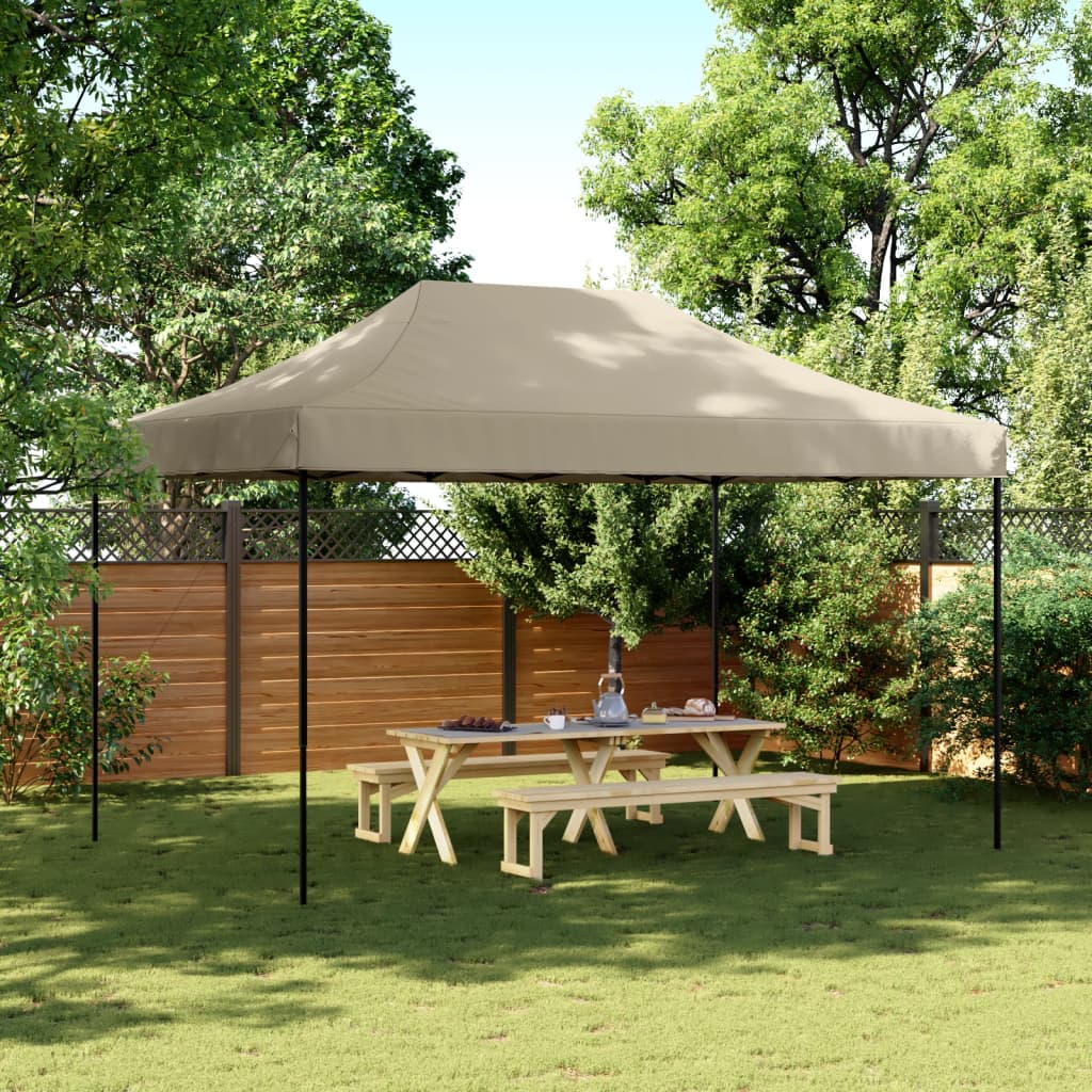 Vidaxl Składany Namiot Imprezowy Typu Pop-Up, Taupe, 440X292X315 Cm