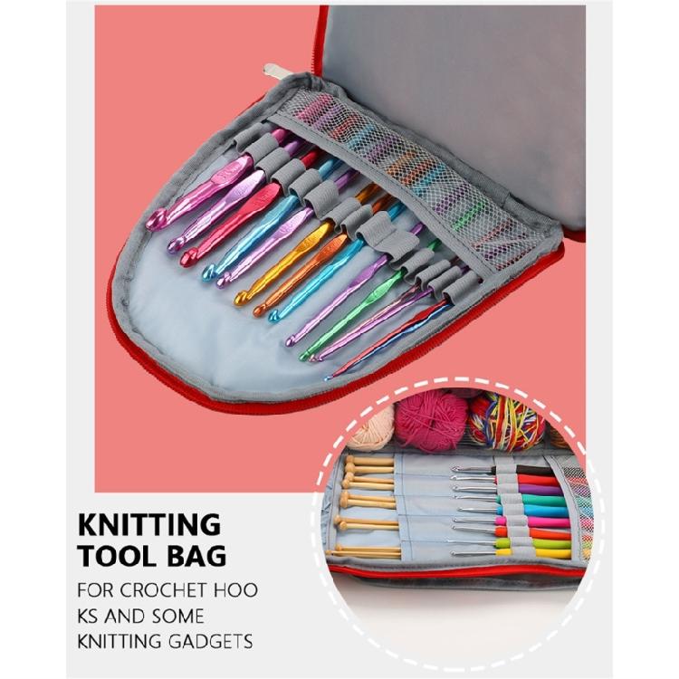 Yarn Storage Organiser Yarn Bag Lightiweght Crochet Tote for Crochet Hooks